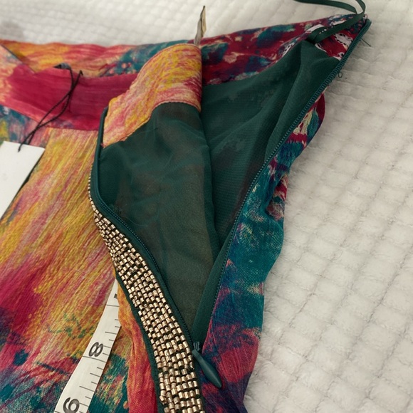 Zara Multicolored Jewel Midi Skirt Size S - Picture 12 of 16